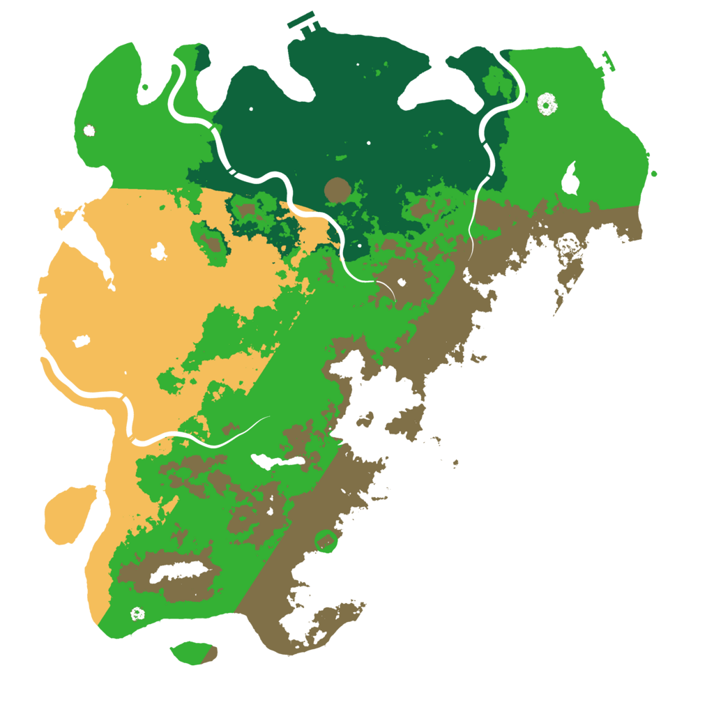 Biome Rust Map: Procedural Map, Size: 5000, Seed: 616