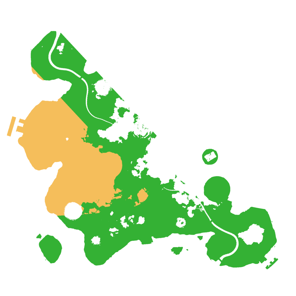 Biome Rust Map: Procedural Map, Size: 3000, Seed: 1623866994