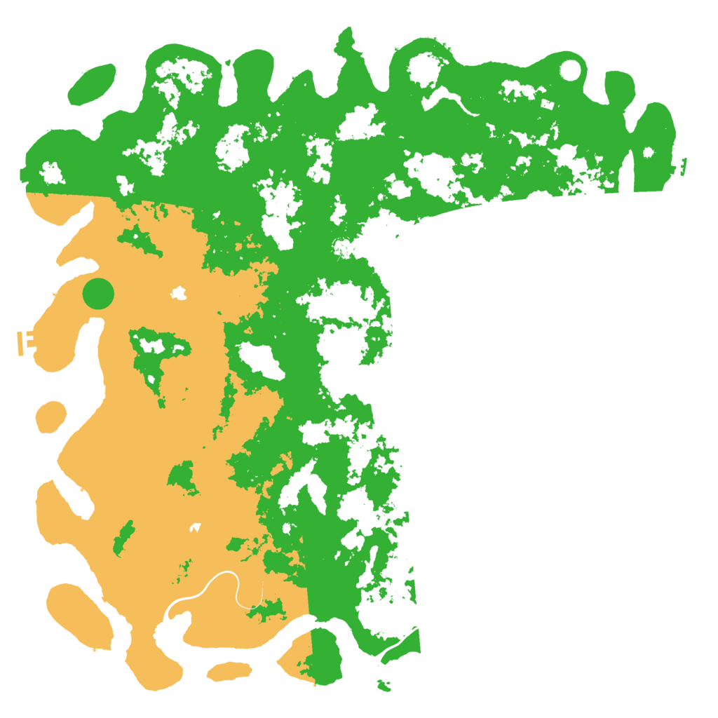 Biome Rust Map: Procedural Map, Size: 6000, Seed: 499642