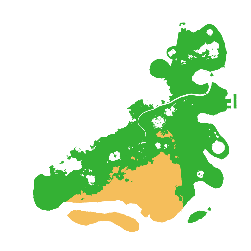 Biome Rust Map: Procedural Map, Size: 3500, Seed: 560