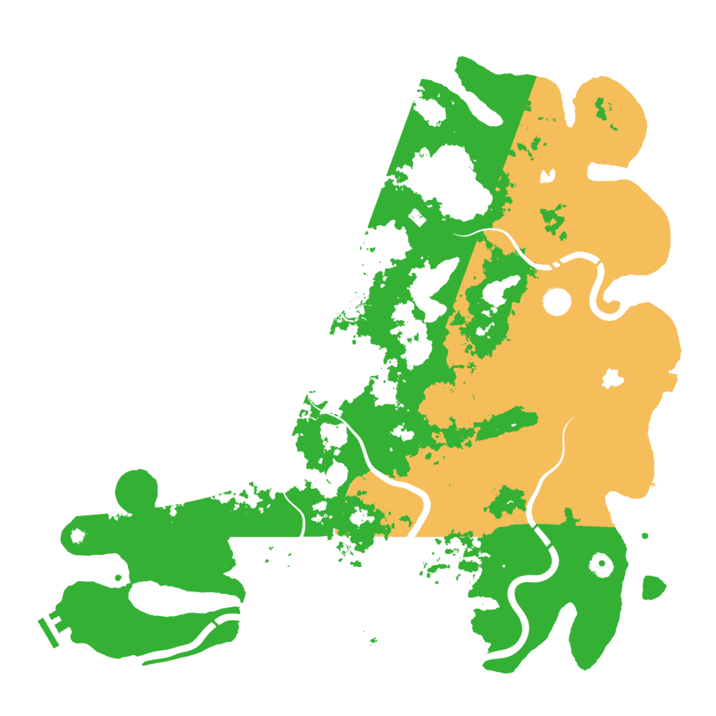 Biome Rust Map: Procedural Map, Size: 4500, Seed: 244425