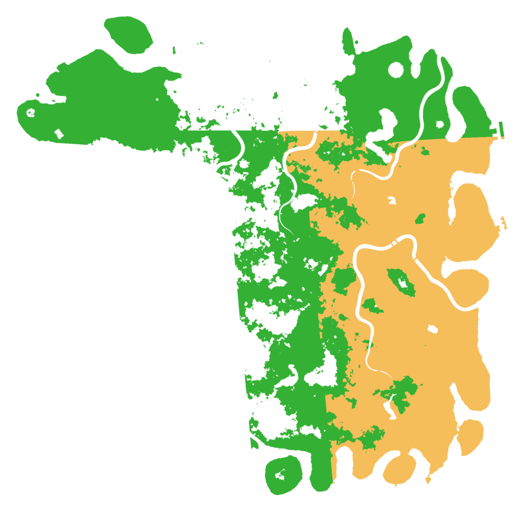 Biome Rust Map: Procedural Map, Size: 6000, Seed: 968634