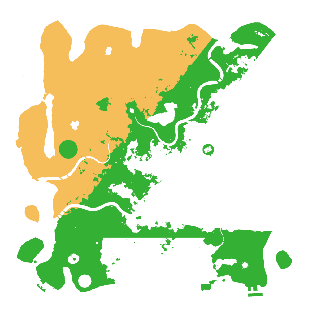 Biome Rust Map: Procedural Map, Size: 4500, Seed: 1083784017