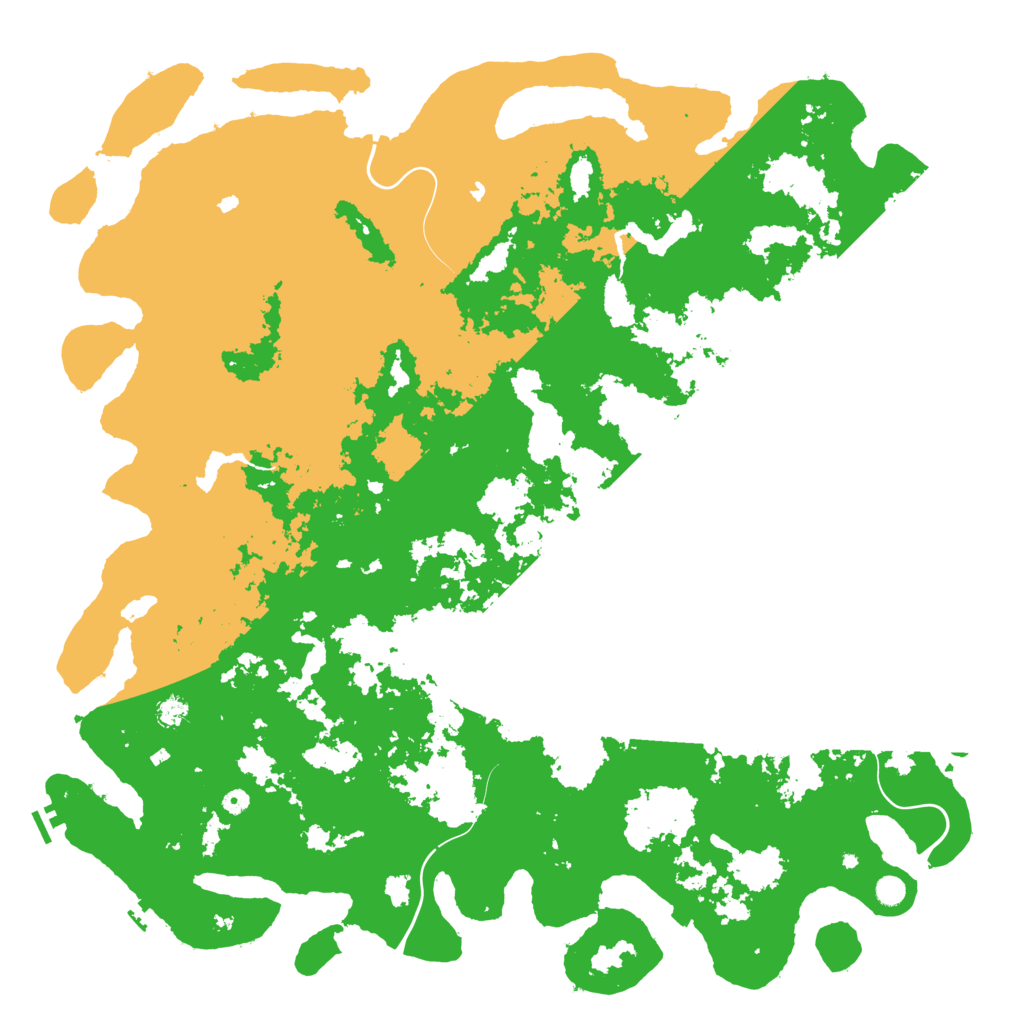 Biome Rust Map: Procedural Map, Size: 6000, Seed: 662029