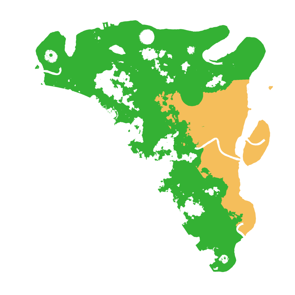Biome Rust Map: Procedural Map, Size: 3500, Seed: 18263