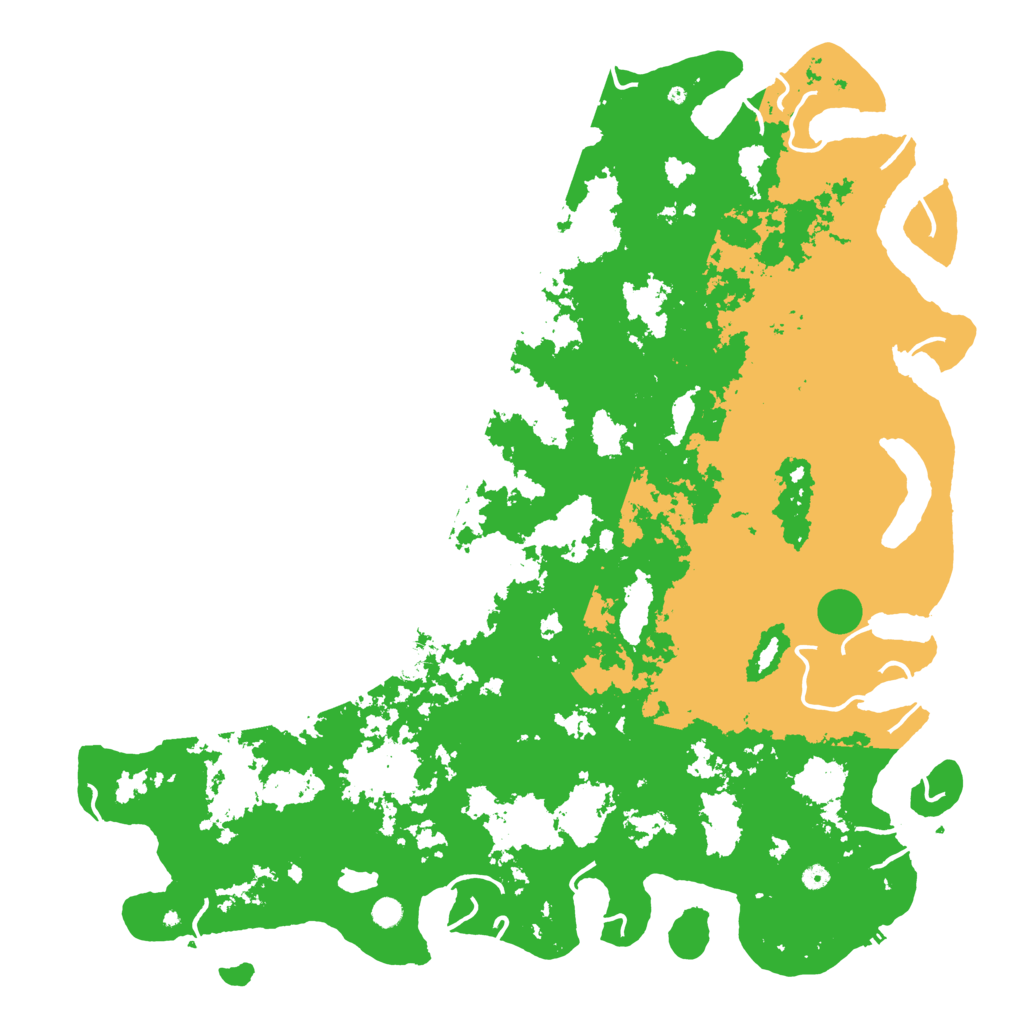 Biome Rust Map: Procedural Map, Size: 6000, Seed: 13282