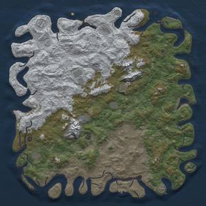 Thumbnail Rust Map: Procedural Map, Size: 6000, Seed: 2132079659, 20 Monuments