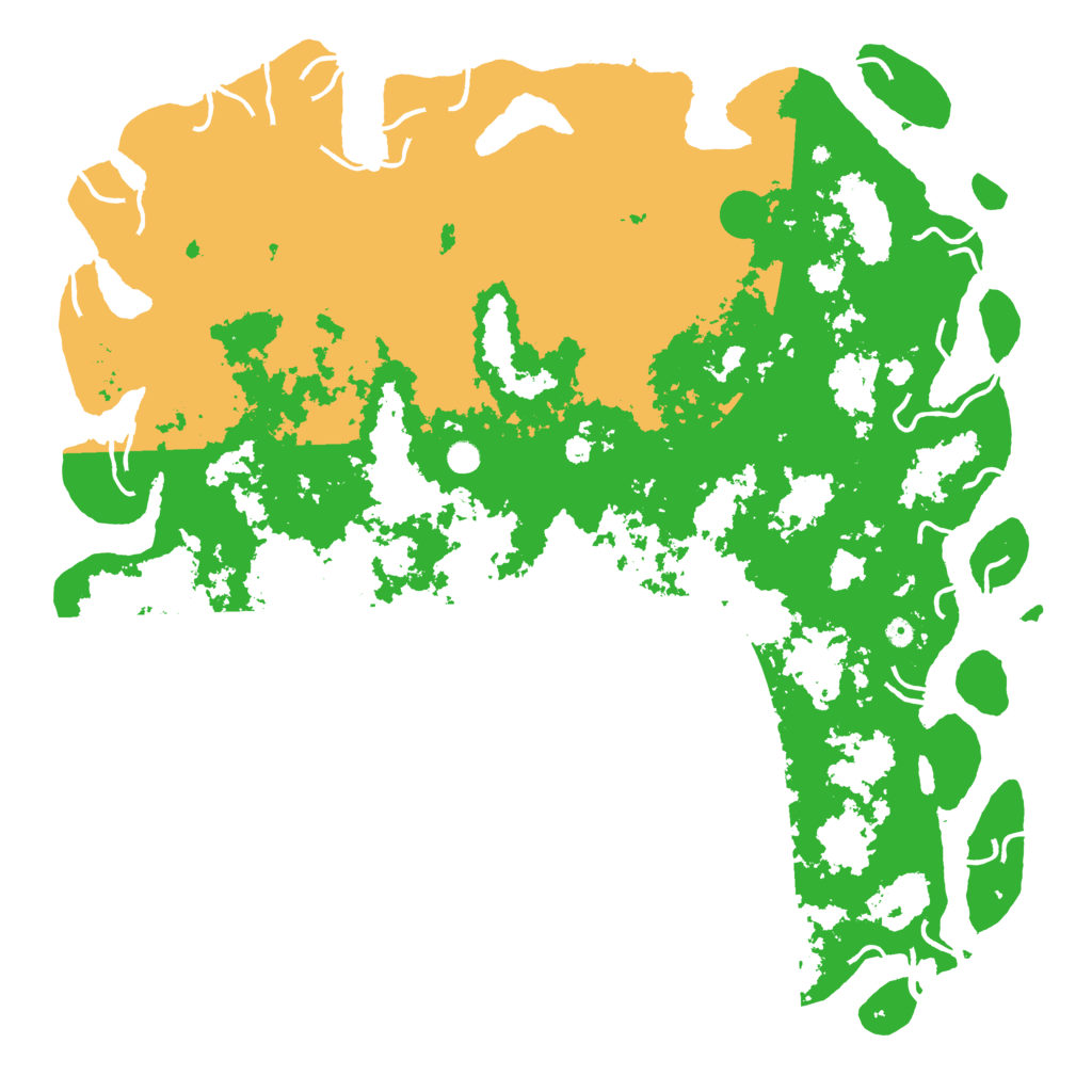 Biome Rust Map: Procedural Map, Size: 6000, Seed: 545076