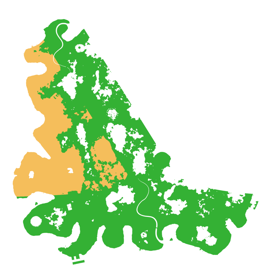 Biome Rust Map: Procedural Map, Size: 4500, Seed: 304091985