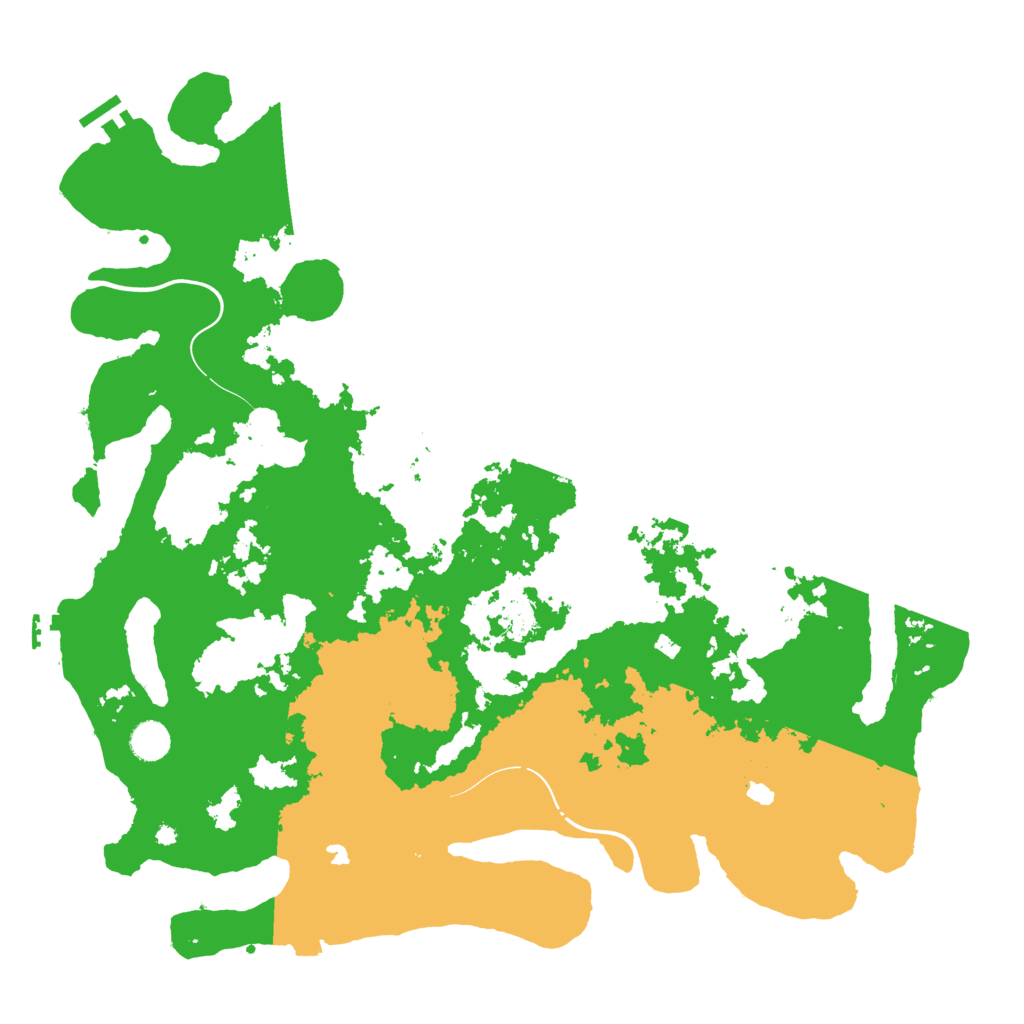 Biome Rust Map: Procedural Map, Size: 4500, Seed: 1672531314