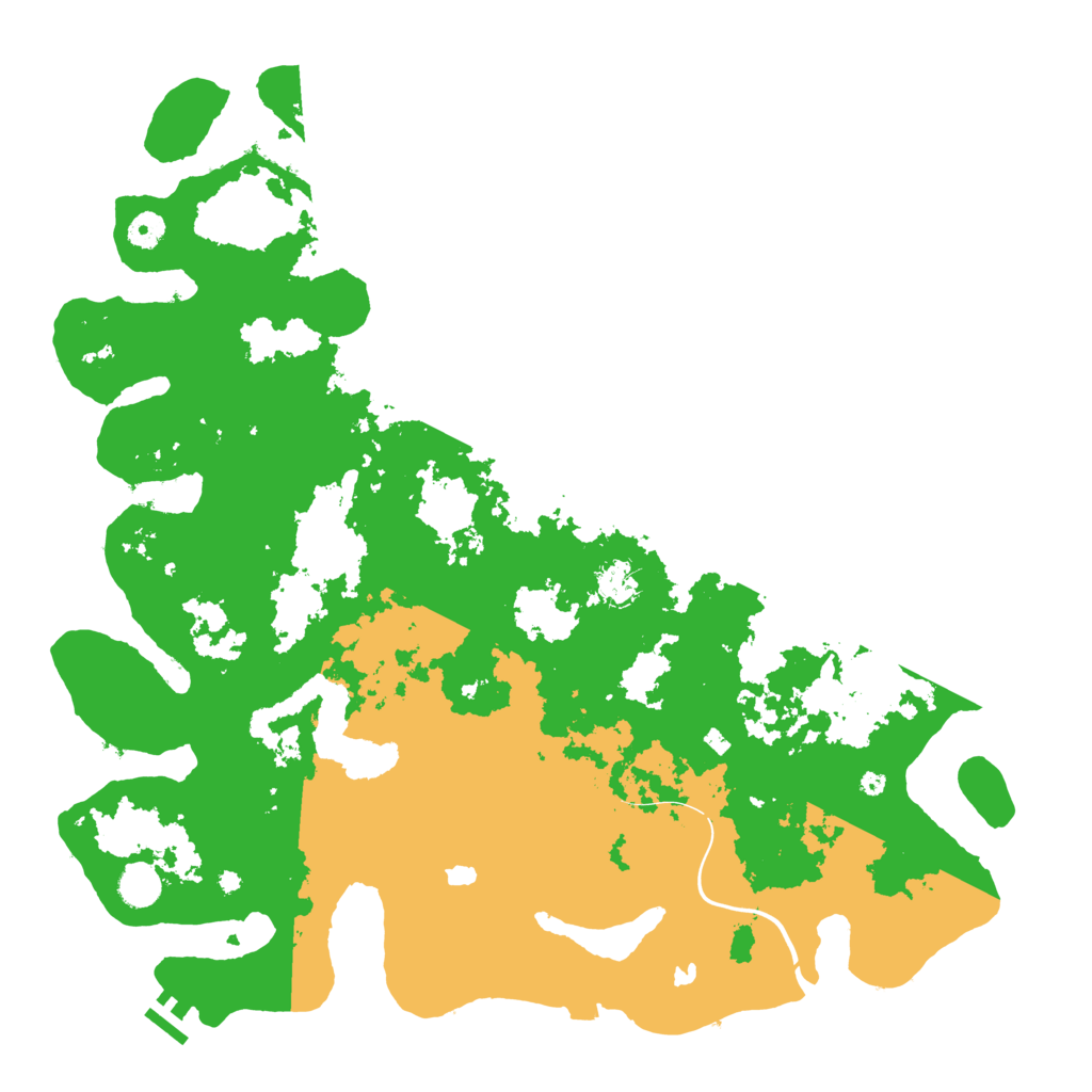 Biome Rust Map: Procedural Map, Size: 4500, Seed: 1842619023