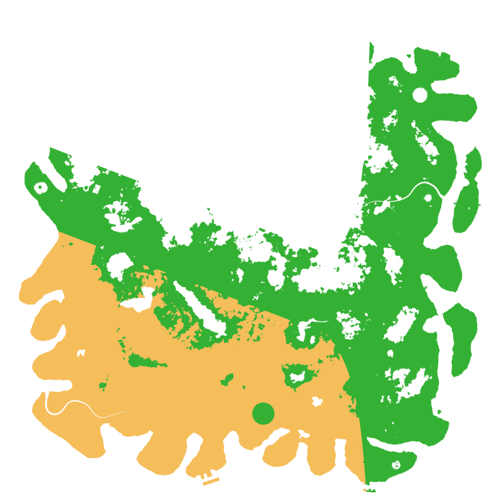 Biome Rust Map: Procedural Map, Size: 6000, Seed: 501683