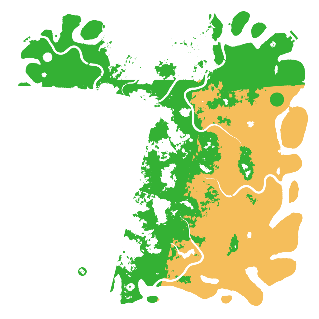 Biome Rust Map: Procedural Map, Size: 6000, Seed: 79340