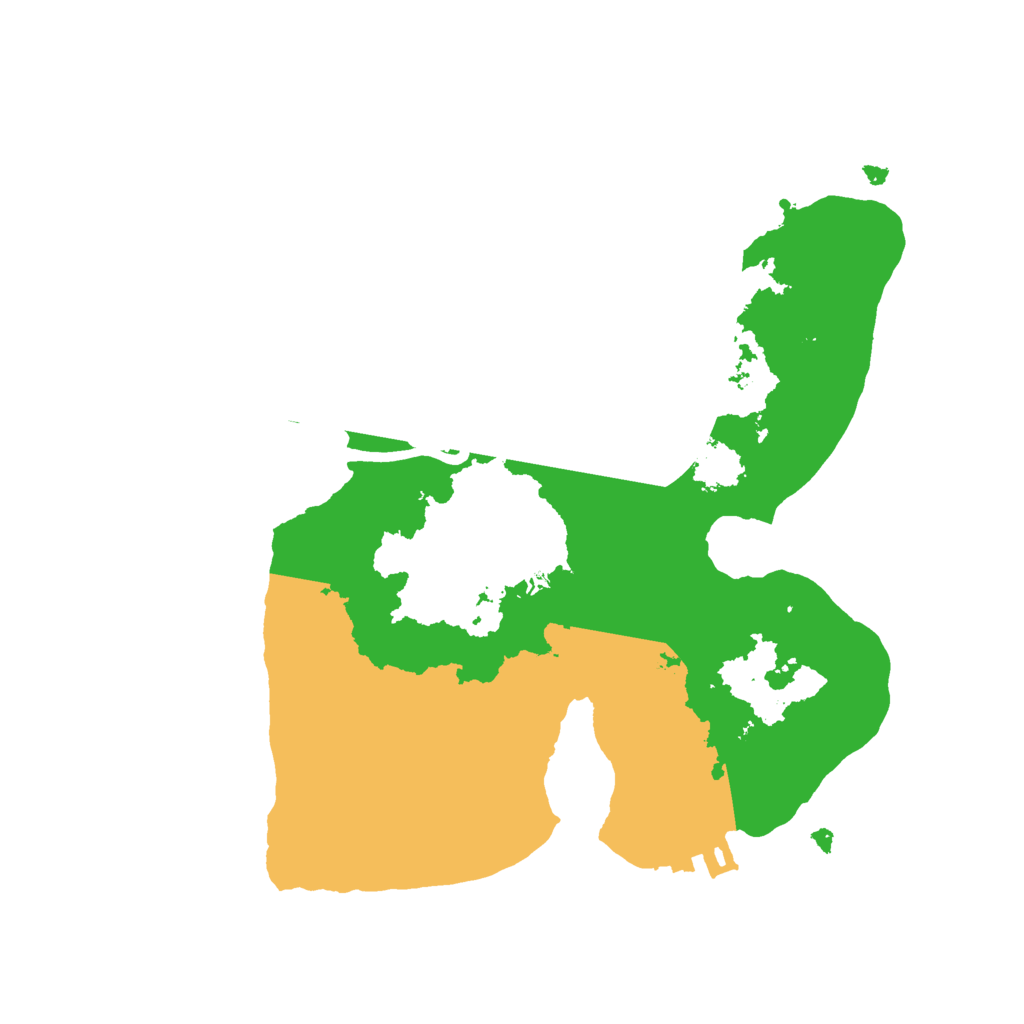 Biome Rust Map: Procedural Map, Size: 2150, Seed: 21473