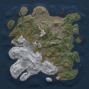 Thumbnail Rust Map: Procedural Map, Size: 3850, Seed: 783152344, 19 Monuments