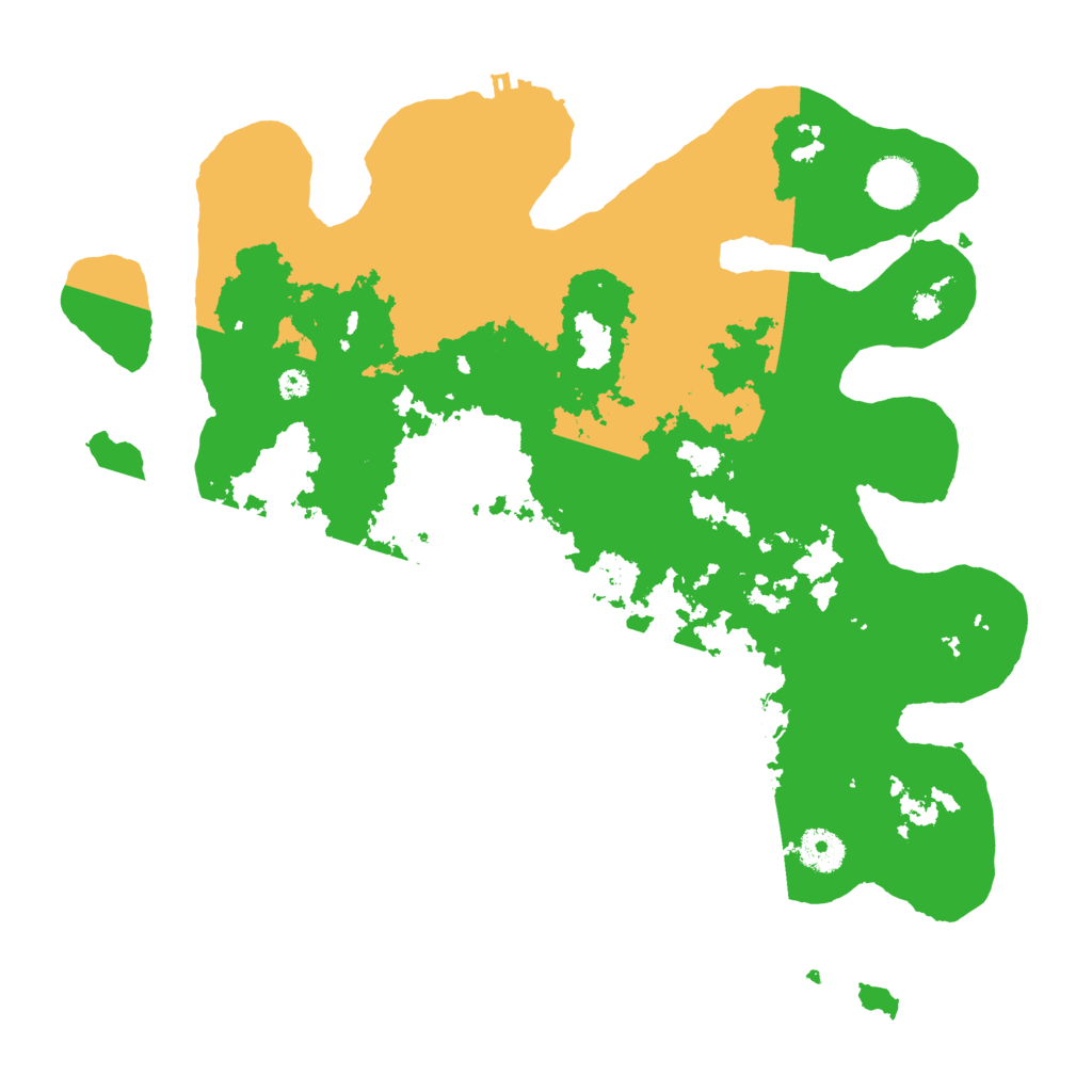 Biome Rust Map: Procedural Map, Size: 3700, Seed: 76543210