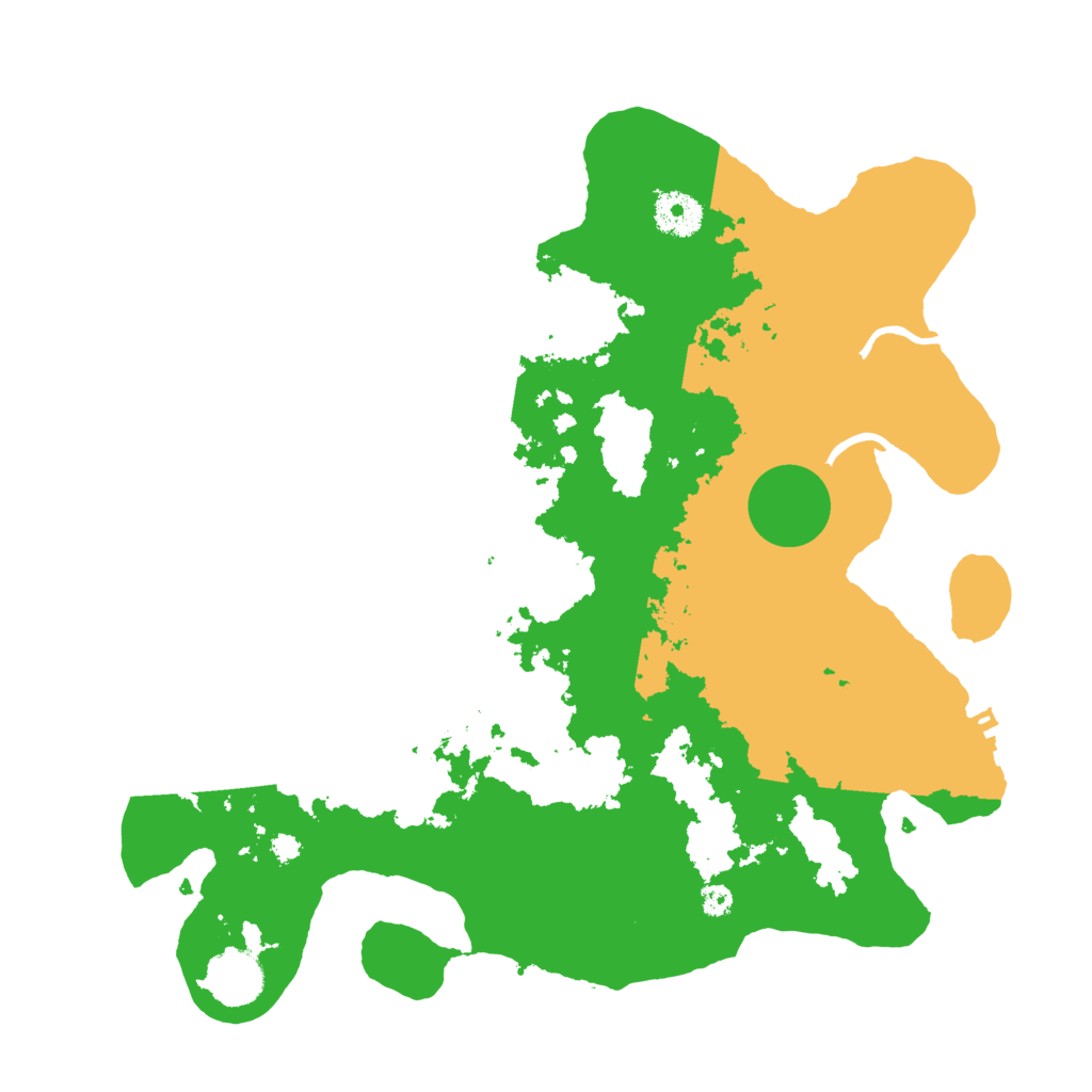 Biome Rust Map: Procedural Map, Size: 3500, Seed: 86276763
