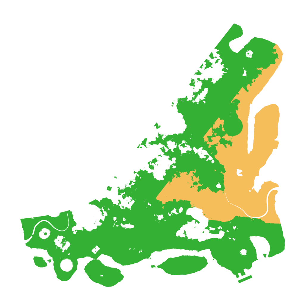 Biome Rust Map: Procedural Map, Size: 4250, Seed: 55