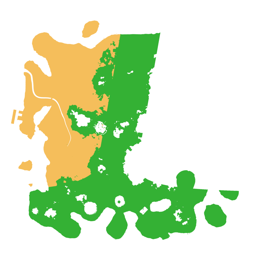 Biome Rust Map: Procedural Map, Size: 3700, Seed: 22822