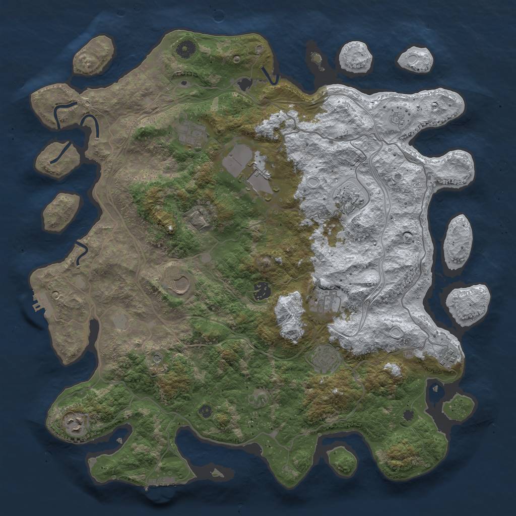 Rust Map: Procedural Map, Size: 4250, Seed: 202202122, 18 Monuments