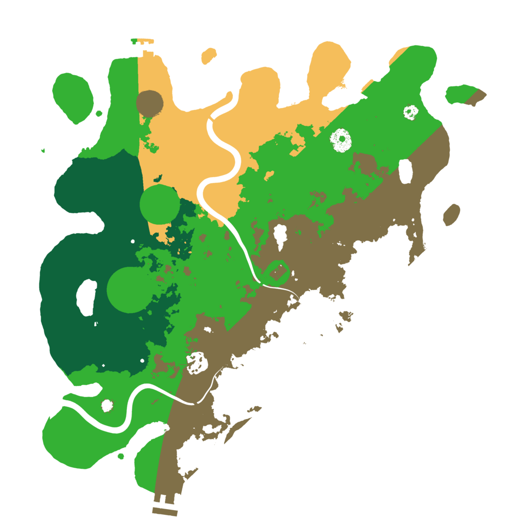 Biome Rust Map: Procedural Map, Size: 3500, Seed: 1153682542