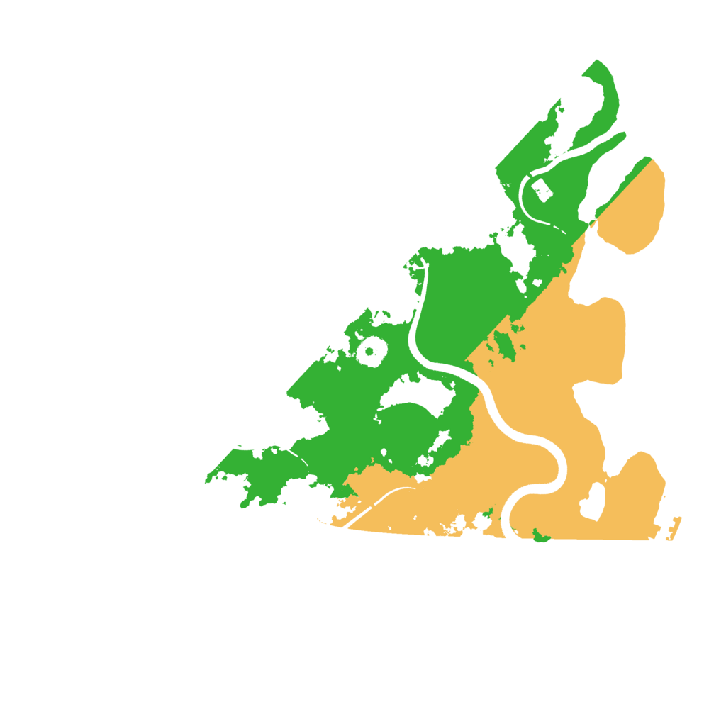 Biome Rust Map: Procedural Map, Size: 3600, Seed: 59423222