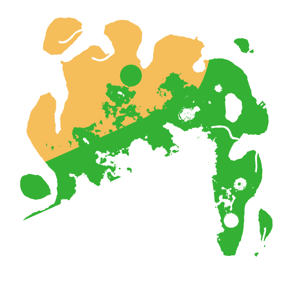 Biome Rust Map: Procedural Map, Size: 3600, Seed: 151622