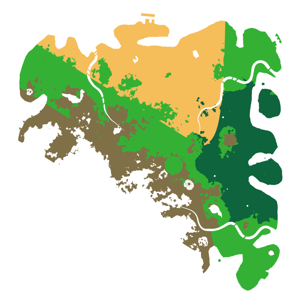 Biome Rust Map: Procedural Map, Size: 4500, Seed: 3128537