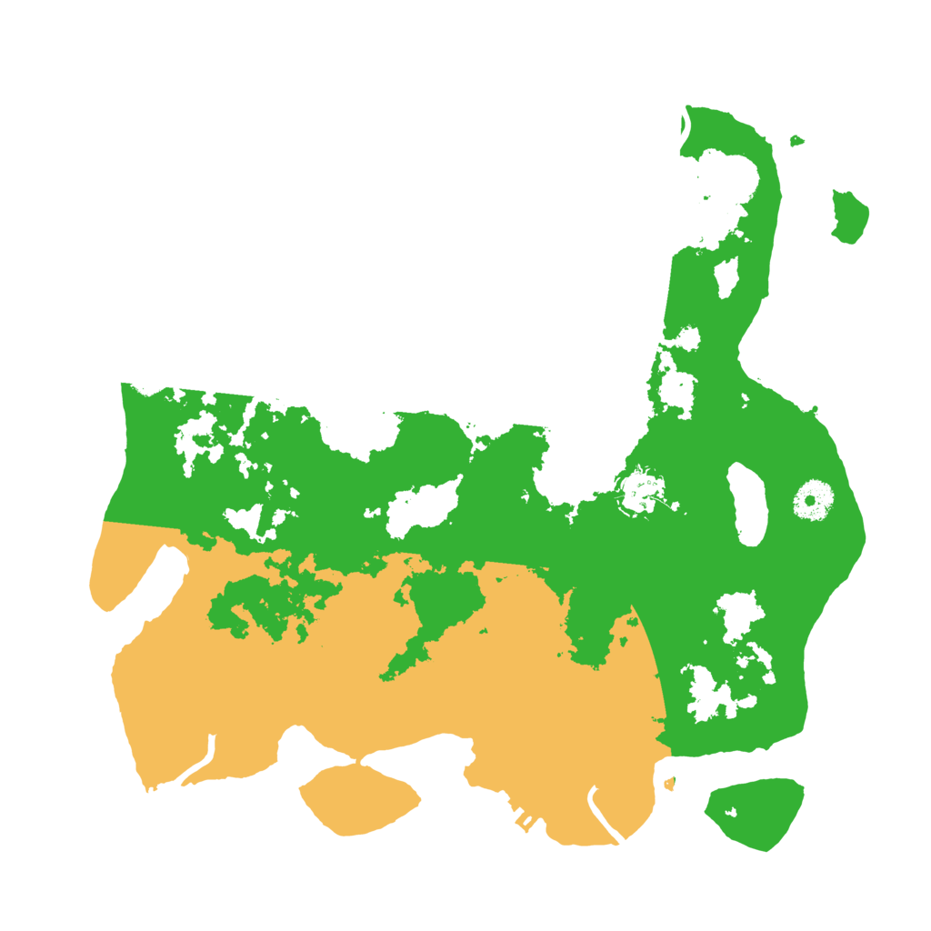 Biome Rust Map: Procedural Map, Size: 3500, Seed: 158927352