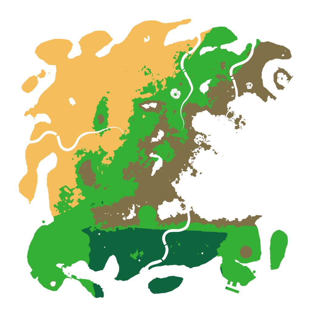 Biome Rust Map: Procedural Map, Size: 4500, Seed: 3292048