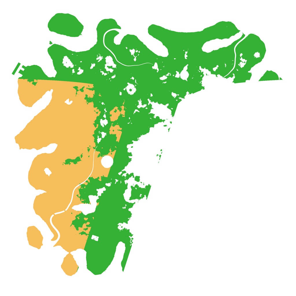 Biome Rust Map: Procedural Map, Size: 4500, Seed: 1105845