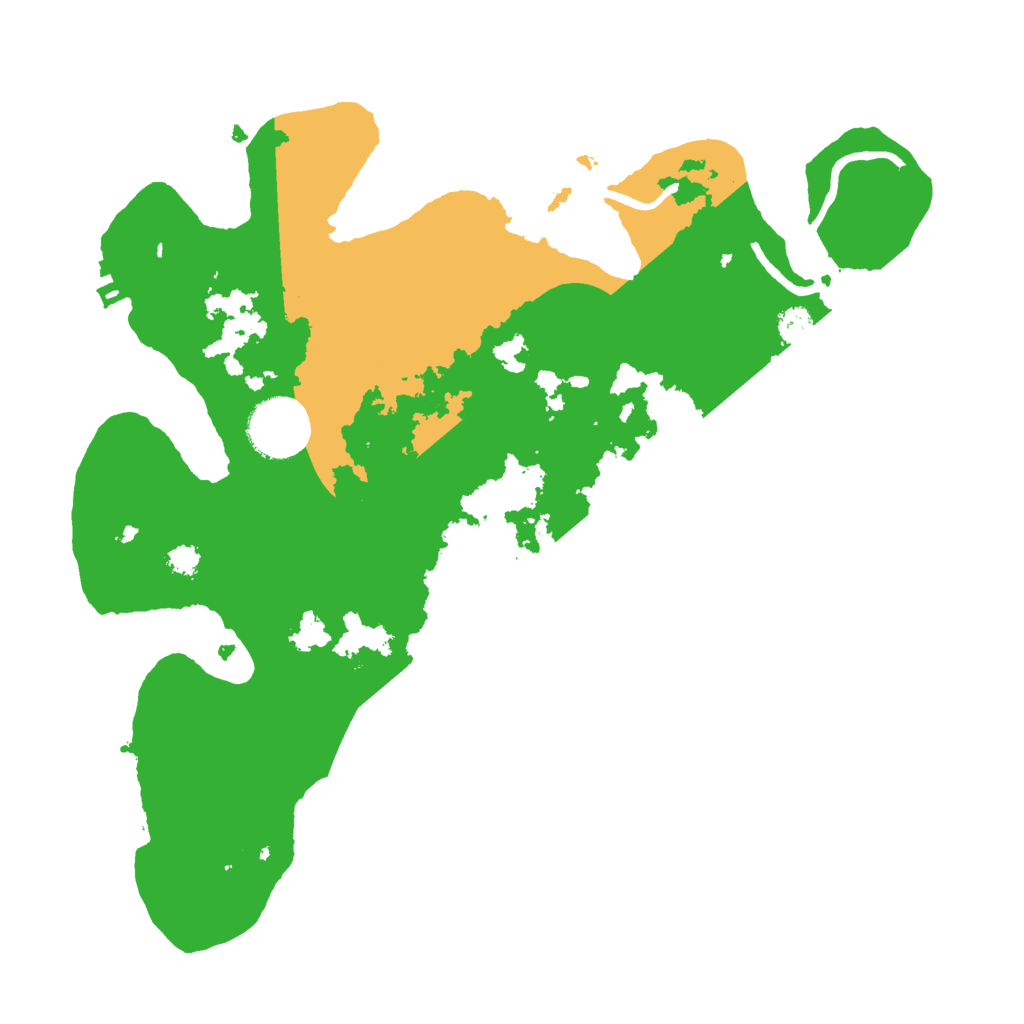 Biome Rust Map: Procedural Map, Size: 3000, Seed: 45223