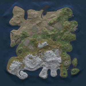 Thumbnail Rust Map: Procedural Map, Size: 3500, Seed: 216195790, 18 Monuments