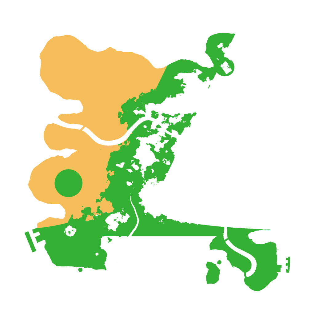 Biome Rust Map: Procedural Map, Size: 3000, Seed: 34841