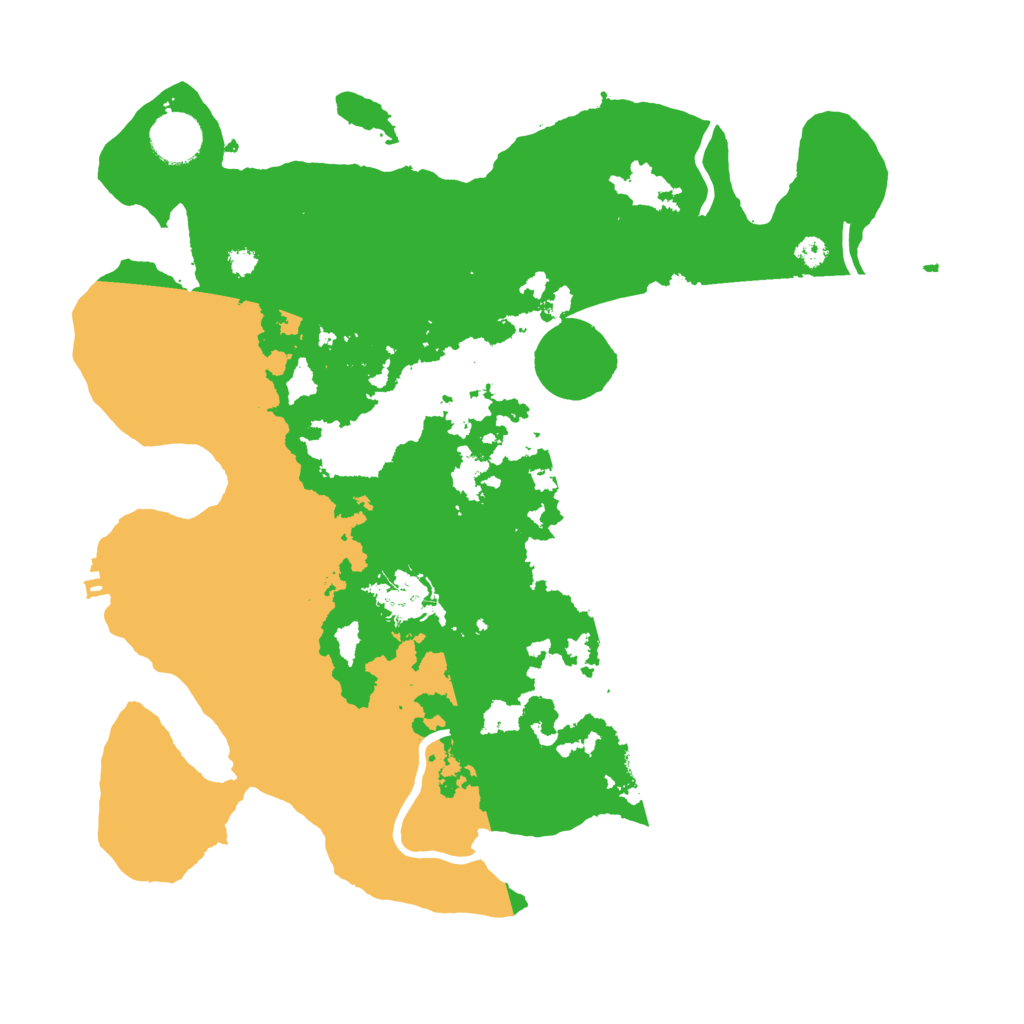 Biome Rust Map: Procedural Map, Size: 3500, Seed: 494712081