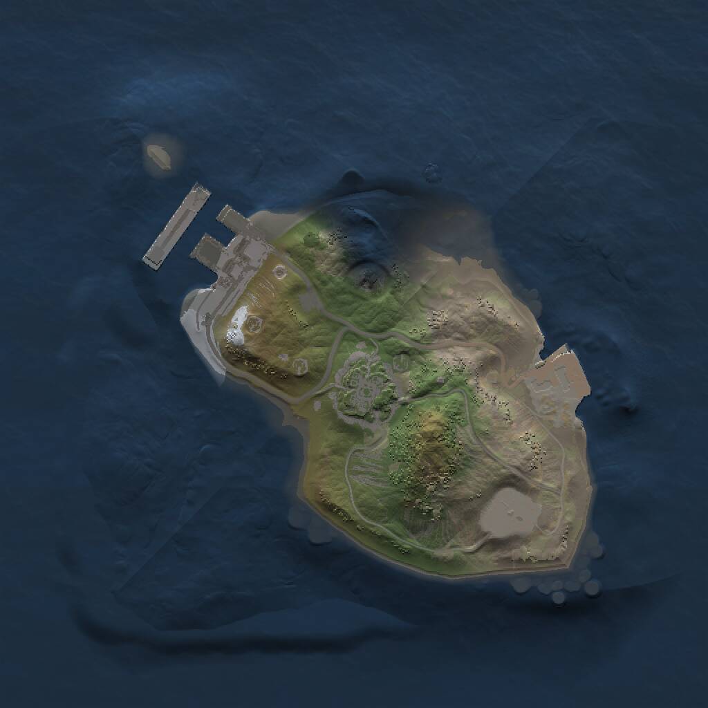 Rust Map: Procedural Map, Size: 1500, Seed: 287906728, 3 Monuments