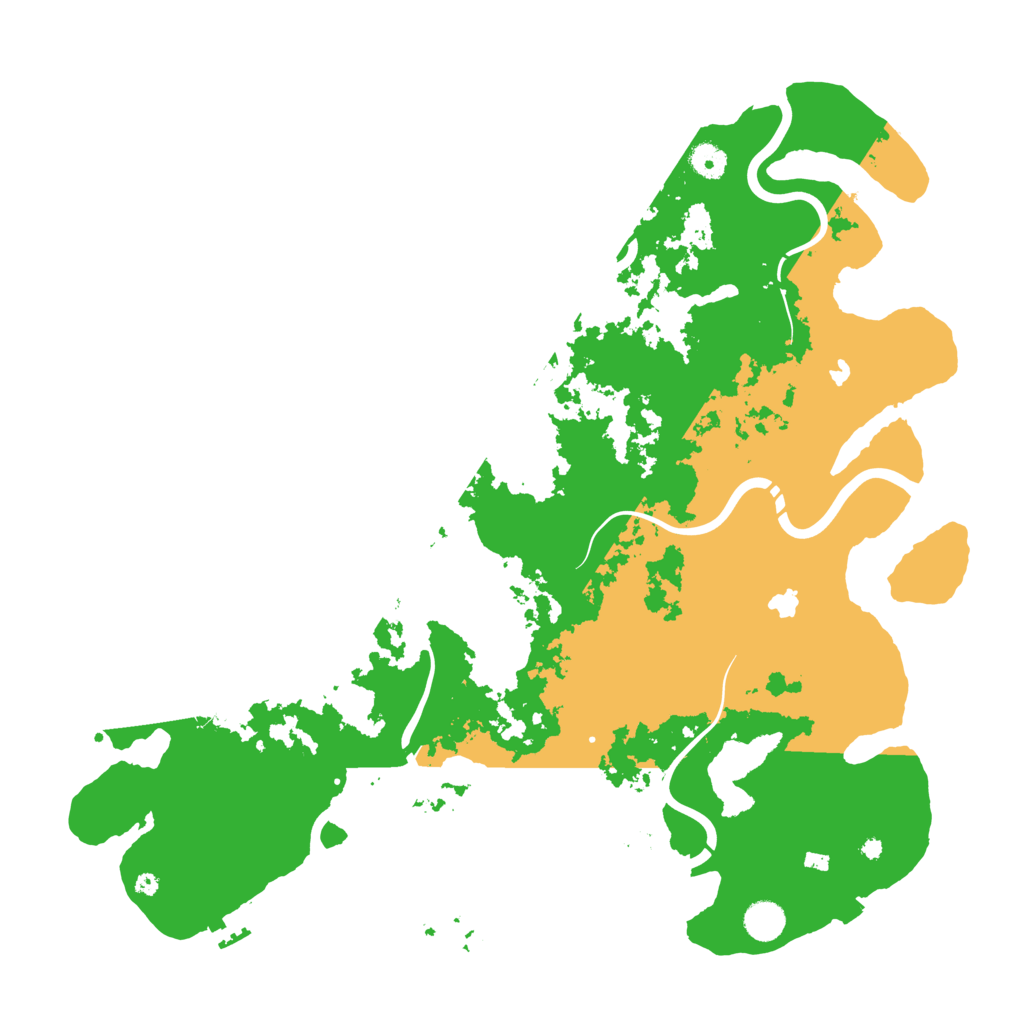 Biome Rust Map: Procedural Map, Size: 4500, Seed: 1584823