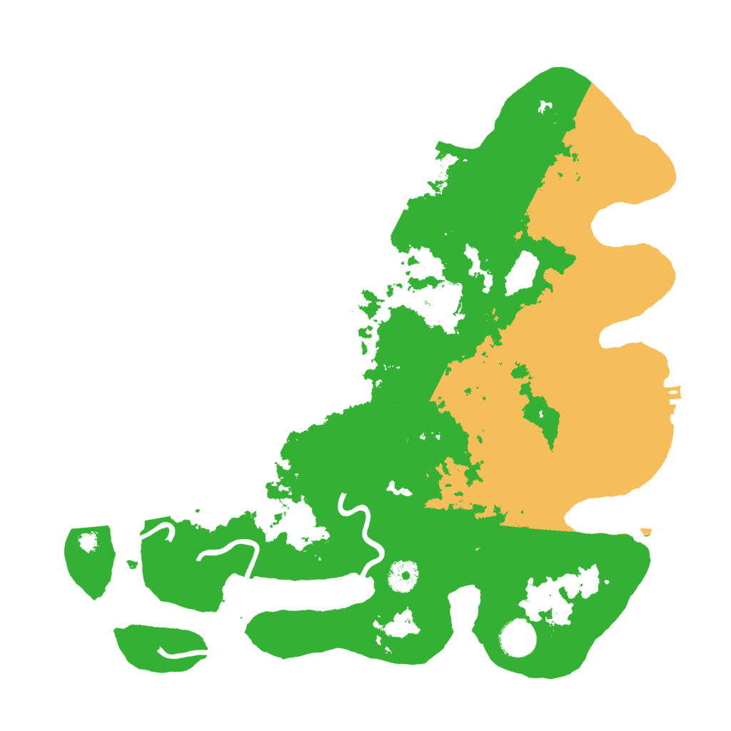 Biome Rust Map: Procedural Map, Size: 3500, Seed: 52319826