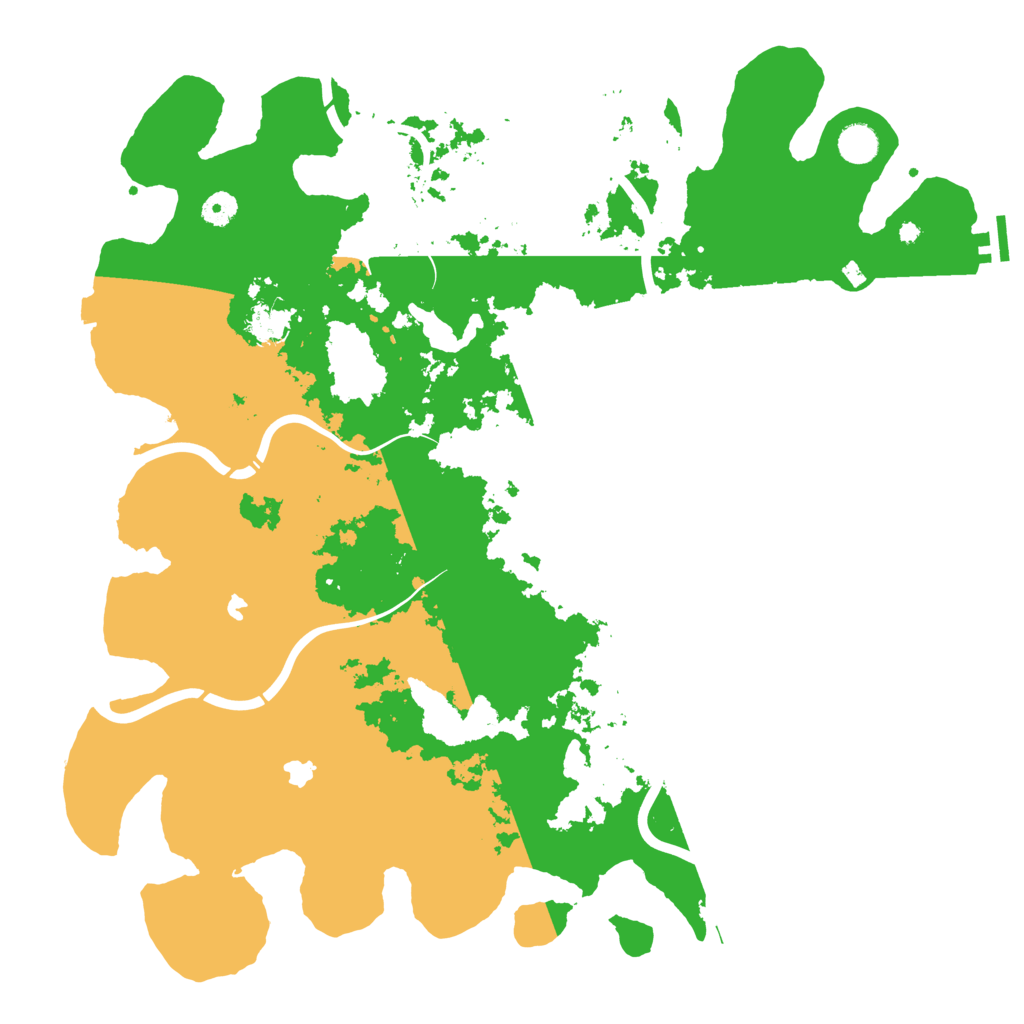 Biome Rust Map: Procedural Map, Size: 4500, Seed: 276454629
