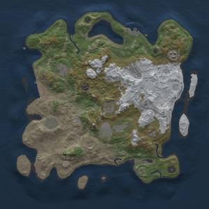 Thumbnail Rust Map: Procedural Map, Size: 3850, Seed: 304939904, 19 Monuments