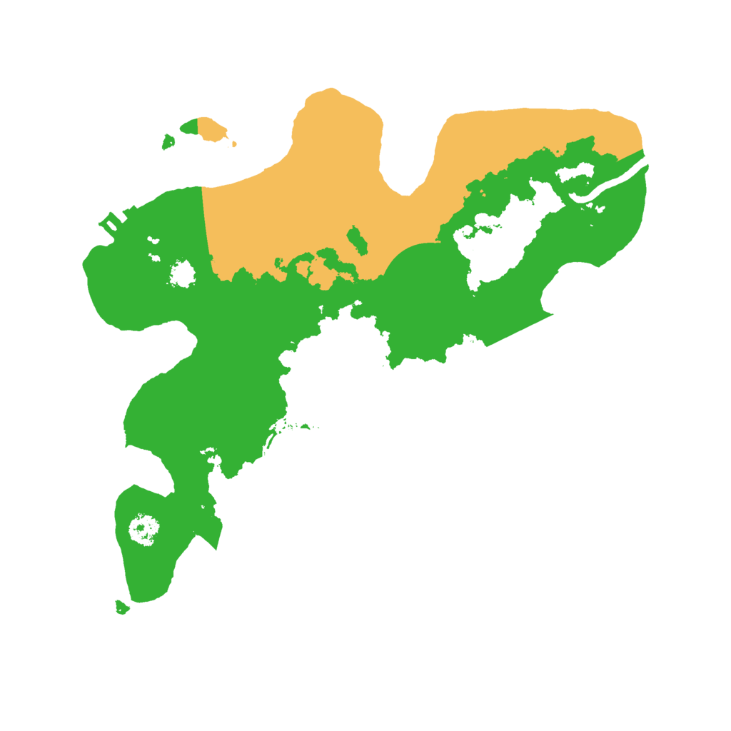 Biome Rust Map: Procedural Map, Size: 2500, Seed: 89767