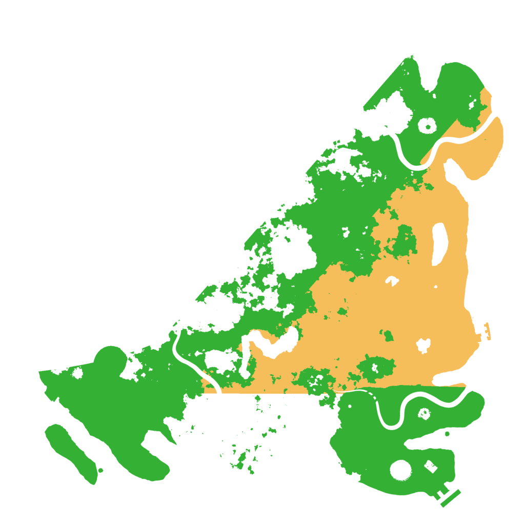 Biome Rust Map: Procedural Map, Size: 4500, Seed: 427621