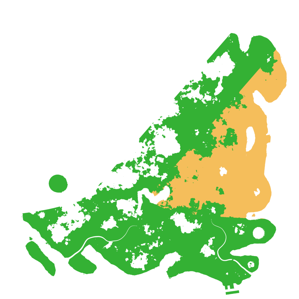 Biome Rust Map: Procedural Map, Size: 4500, Seed: 427621