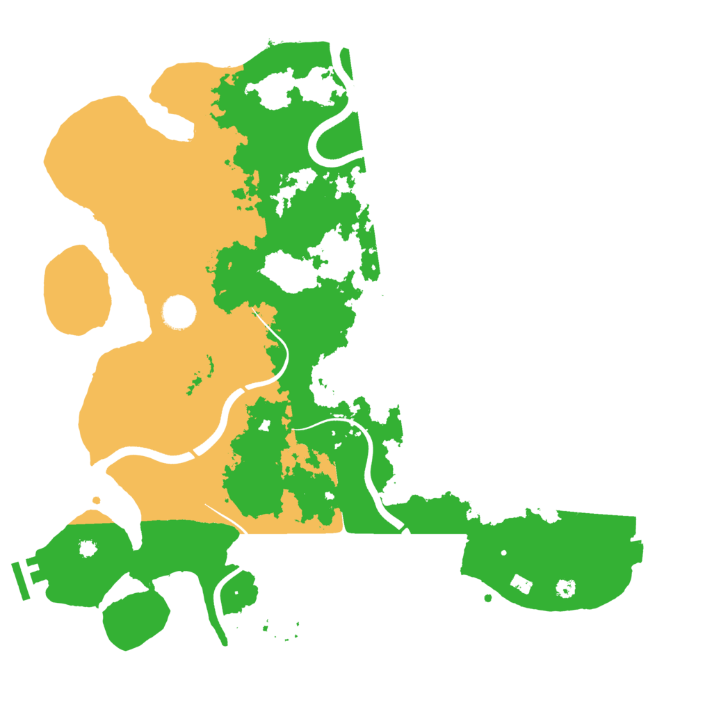 Biome Rust Map: Procedural Map, Size: 3700, Seed: 917990765