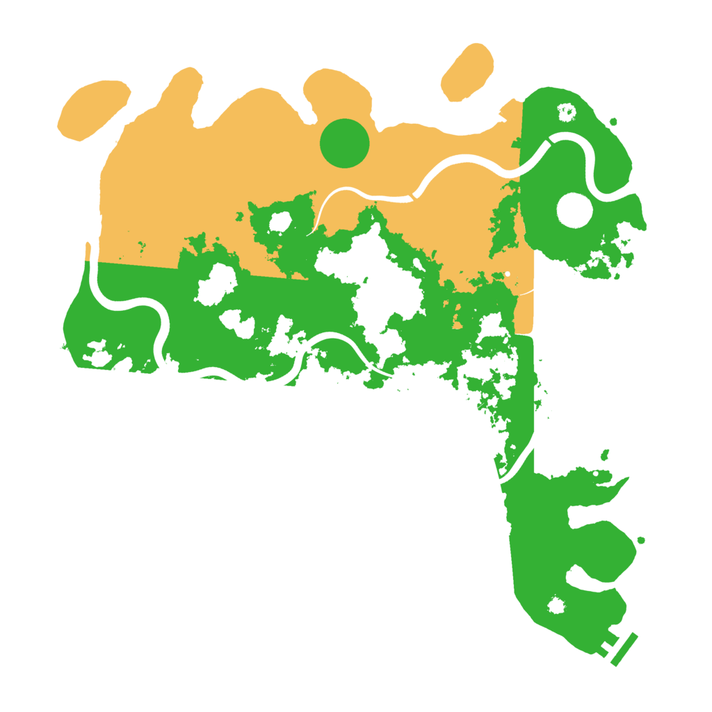 Biome Rust Map: Procedural Map, Size: 3800, Seed: 171161721