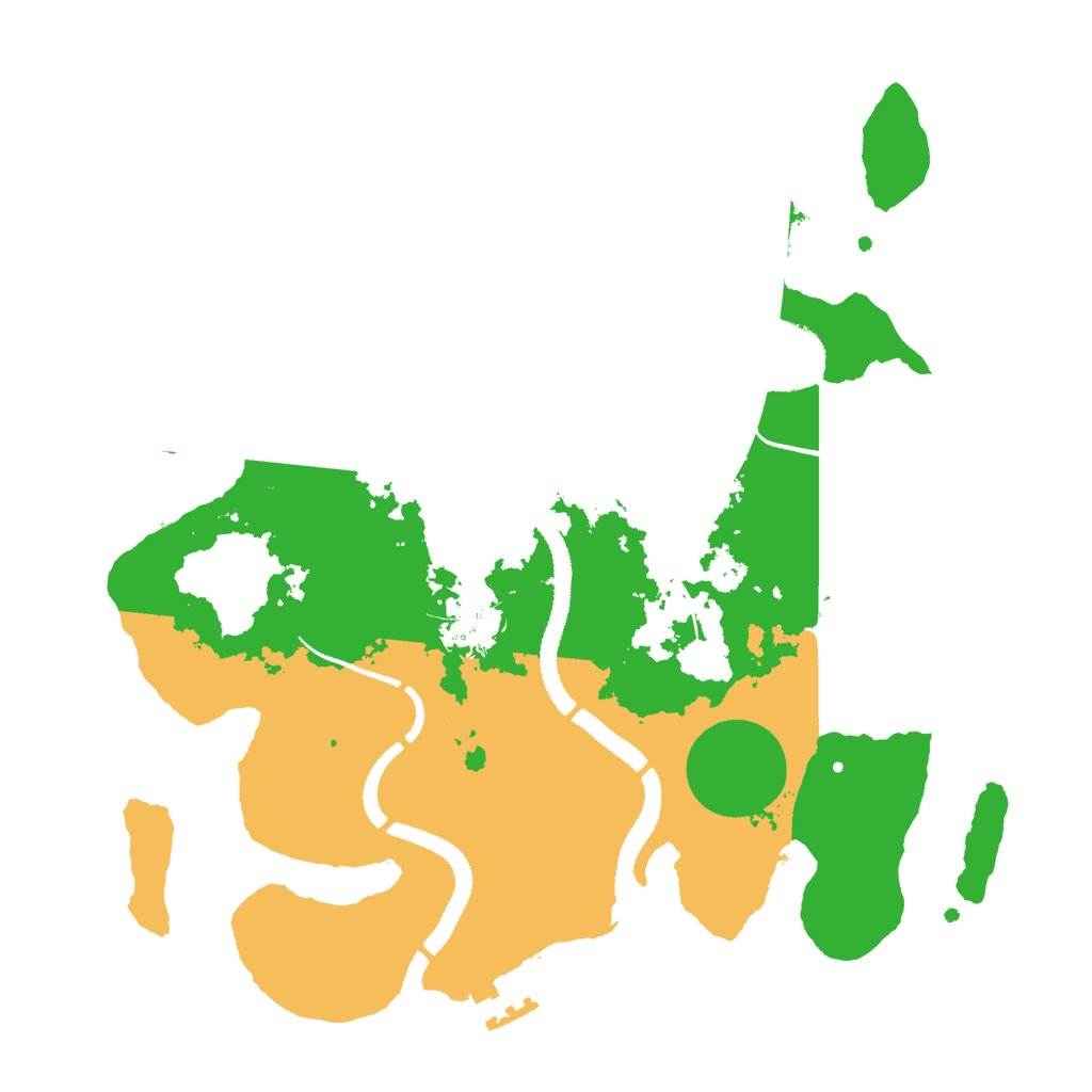 Biome Rust Map: Procedural Map, Size: 3000, Seed: 1247605042