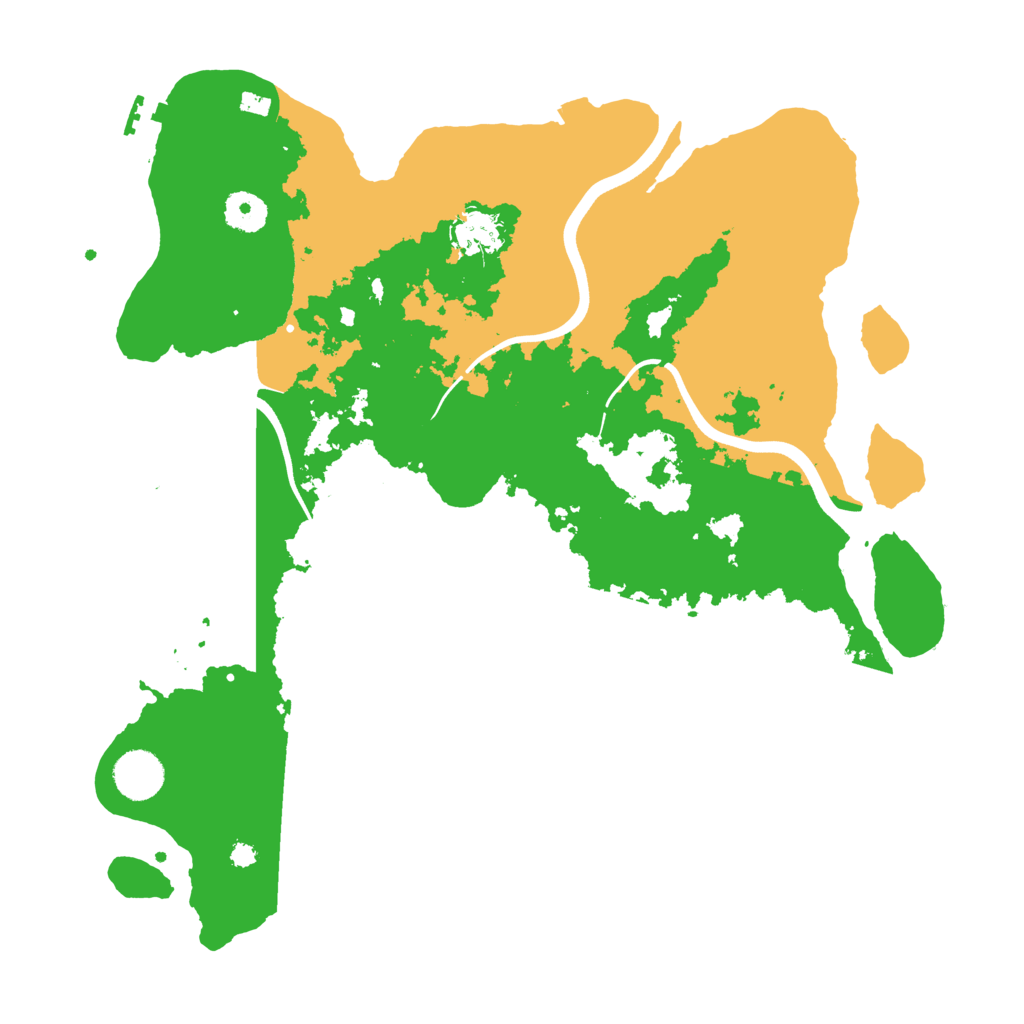 Biome Rust Map: Procedural Map, Size: 3700, Seed: 648965262