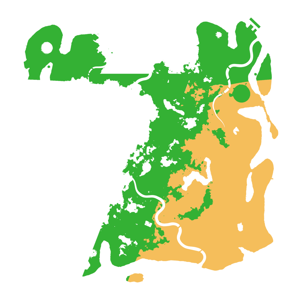 Biome Rust Map: Procedural Map, Size: 4500, Seed: 1245726423