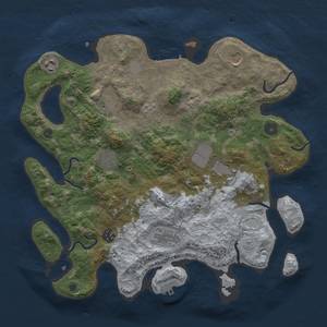 Thumbnail Rust Map: Procedural Map, Size: 3700, Seed: 477320243, 15 Monuments