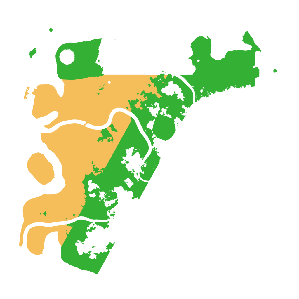 Biome Rust Map: Procedural Map, Size: 3500, Seed: 153786657